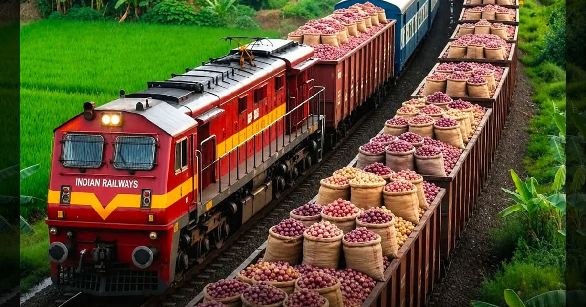 வெங்காய விலை உயர்வுக்கு கடிவாளம்.. கந்தா எக்ஸ்பிரஸ் மூலம் சரக்கு போக்குவரத்து தீவிரம்!