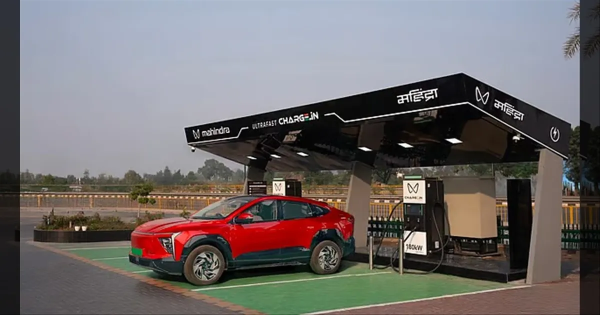 கலக்கும் மகேந்திரா நிறுவனம்..!! 2027க்குள் 250 ஸ்டேஷன்கள், 1000 சார்ஜிங் பாயிண்ட்கள் இலக்கு..!!