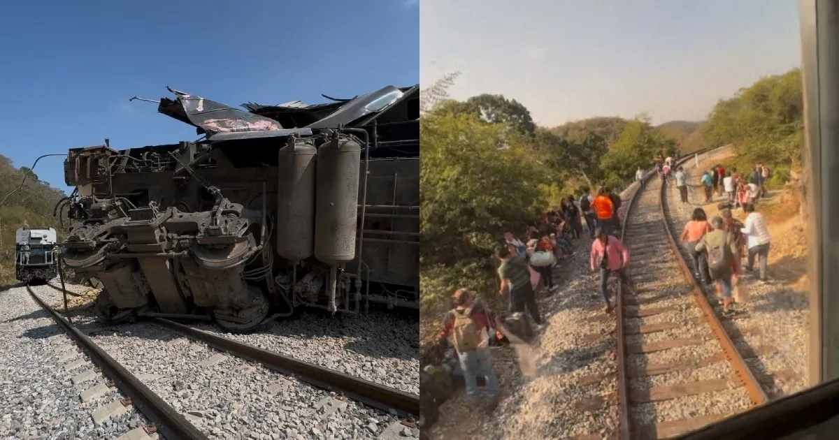 தடம் புரண்ட ரயில்..!! பரிதாபமாக பறிபோன 13 உயிர்..!! மெக்சிகோவில் அதிர்ச்சி சம்பவம்..!!