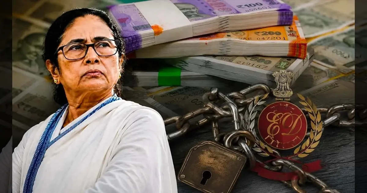 மம்தா கட்சிக்கு அமலாக்கத்துறை ஷாக்..!! ரூ.440 கோடி வங்கிப் பணம் முடக்கம்..!!