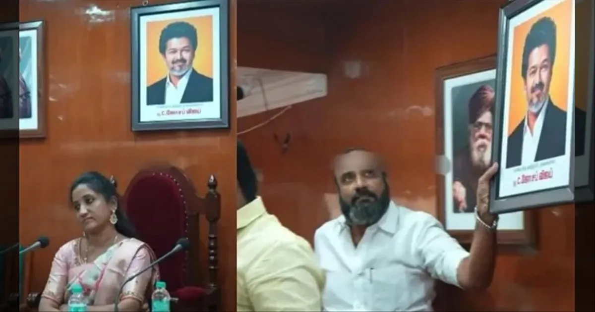 கடலூர் நகர்மன்றத்தில் பரபரப்பு.. விஜய் ஃபோட்டோவை அகற்றிய திமுக - அதிமுக கவுன்சிலர்கள்!! நடந்தது என்ன??