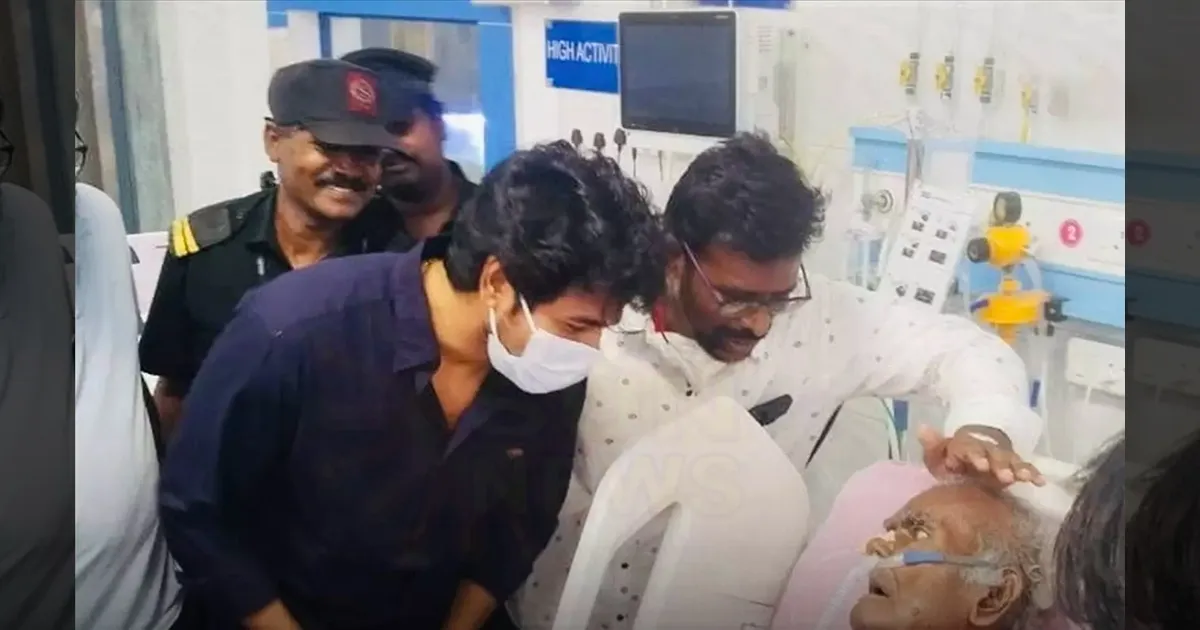 மருத்துவமனையில் நல்லகண்ணு.. நேரில் சென்று நலம் விசாரித்த நடிகர் சிவகார்த்திகேயன்..!!