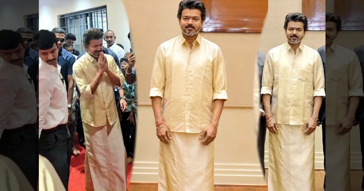 விஜய் பட்டு வேட்டி, சட்டை அணியக் காரணம் இதுதானாம்..!! செங்கோட்டையன் சொன்ன சுவாரசிய தகவல்!!