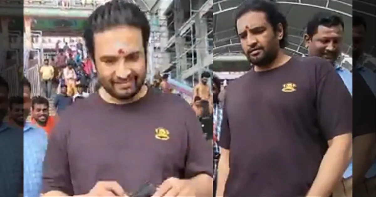 cinema-actor-santhanam-visits-maruthamala-subramaniam-swamy-temple-tamilcinema