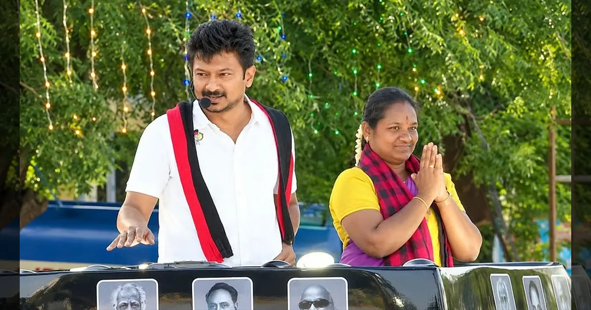 இடைத்தேர்தல் பரப்புரையில் பொங்கிய உதயநிதி..!! ‘சோஃபா டெலிவரி’, ‘பெட்டி பாமா’ என தவெக மீது தாக்கு!!