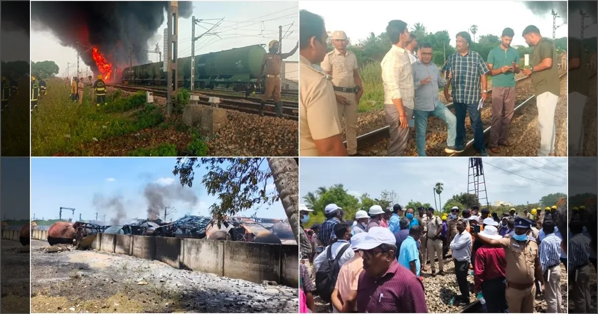 திருவள்ளூர் ரயில் தீ விபத்து.. அதிகாரிகளிடம் உயர்மட்ட குழு விசாரணை..!