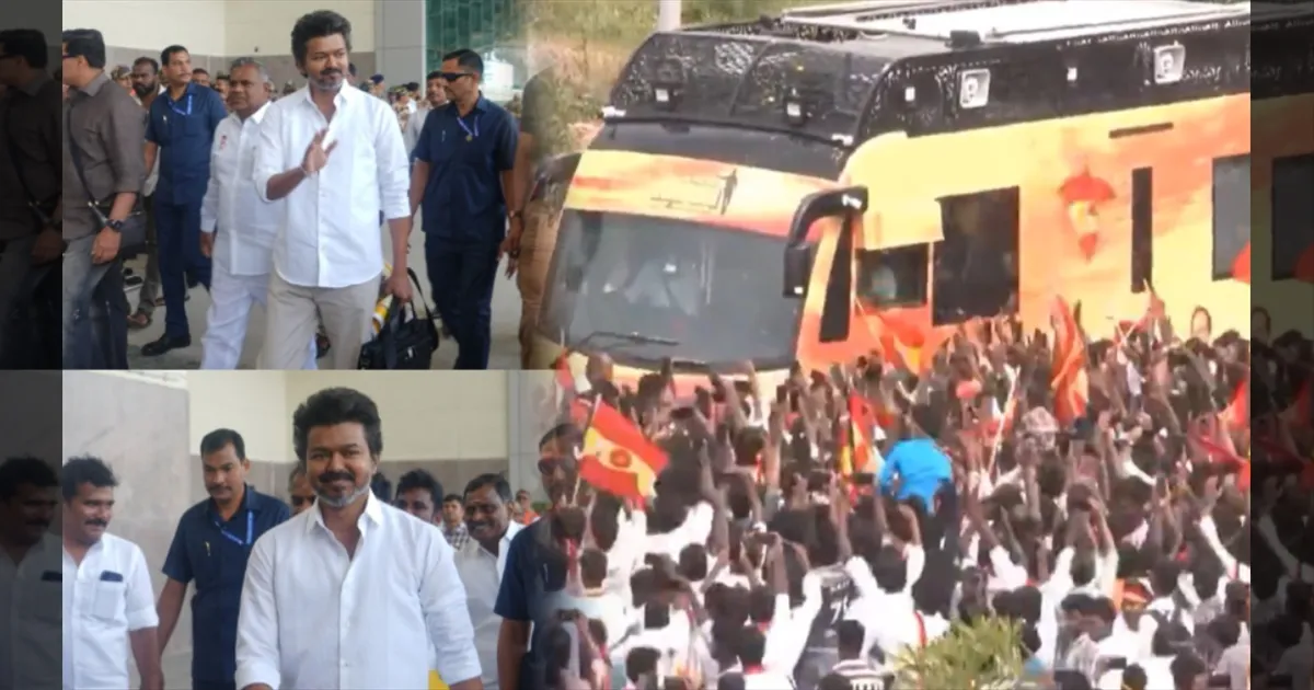 சிபிஐ விசாரணை வளையத்தில் விஜயின் பிரச்சார வாகனம்... தடயவியல் துறை அதிகாரிகள் தீவிர சோதனை...!