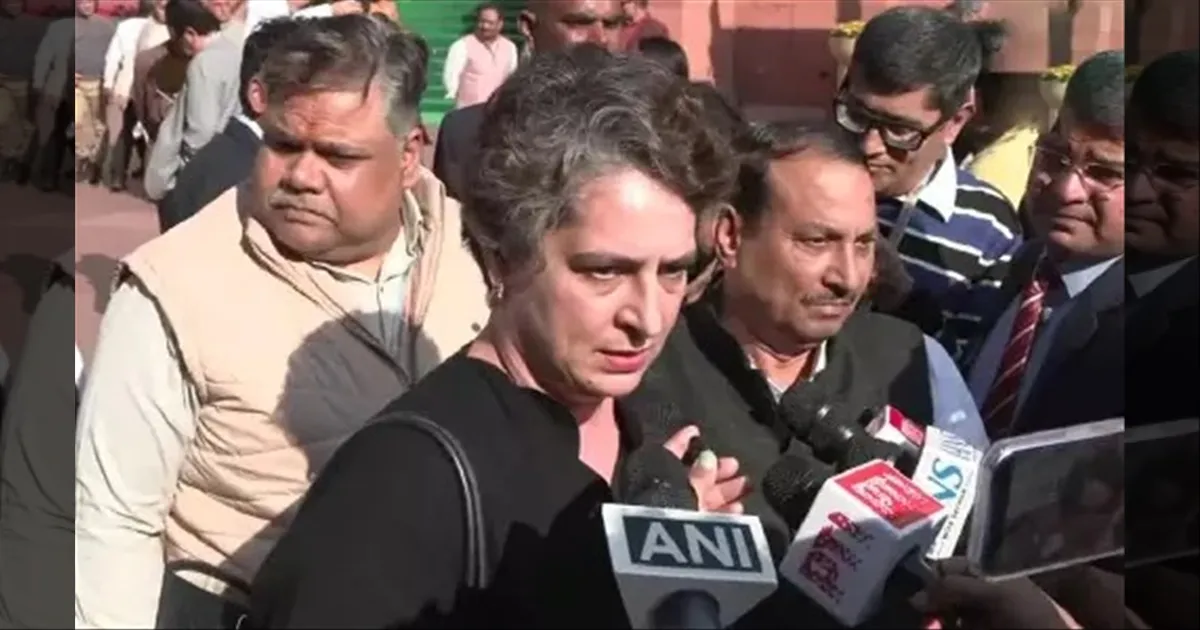 சபாநாயகருக்குப் பின்னால் ஒளிந்து கொள்கிறார் பிரதமர் மோடி..!! வெளுத்து வாங்கிய பிரியங்கா காந்தி..!!