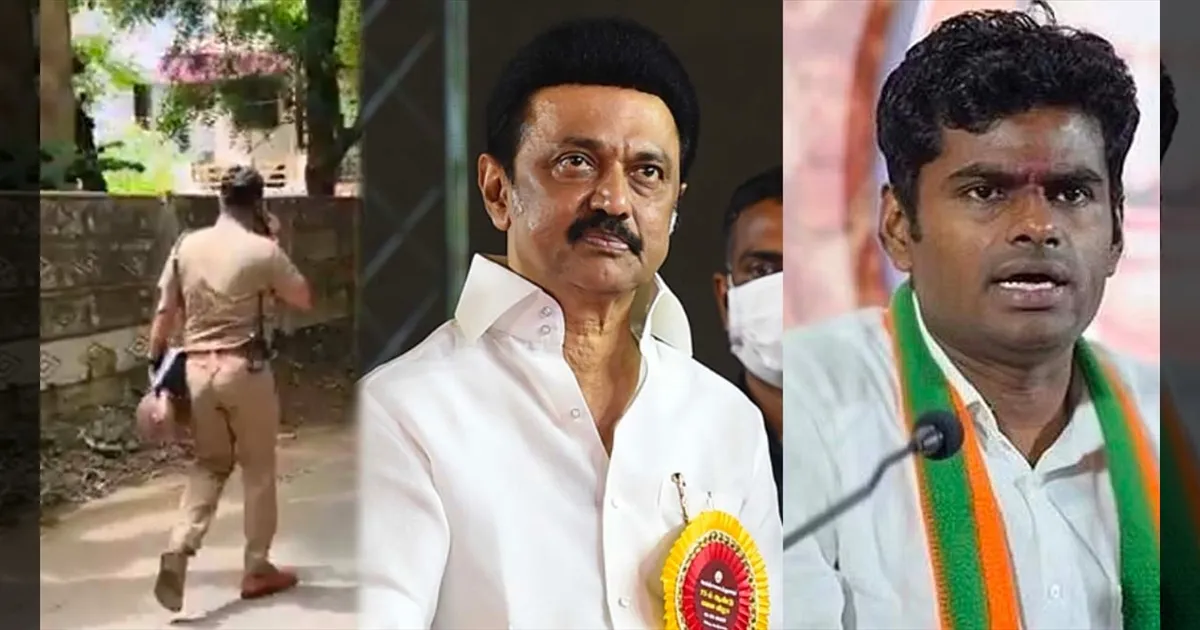 சீருடையுடன் நடந்து சென்ற மயிலாடுதுறை டி.எஸ்.பி..! கொந்தளித்த அண்ணாமலை.. விளக்கமளித்த காவல்துறை..!