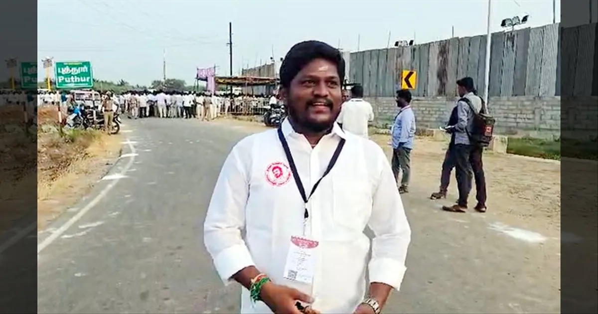 விஜய்யின் முகம் பொறித்த சர்ட்..!! வெளியில் அனுப்பப்பட்ட தவெக ஏஜென்ட்..!! நாகையில் பரபரப்பு..!!