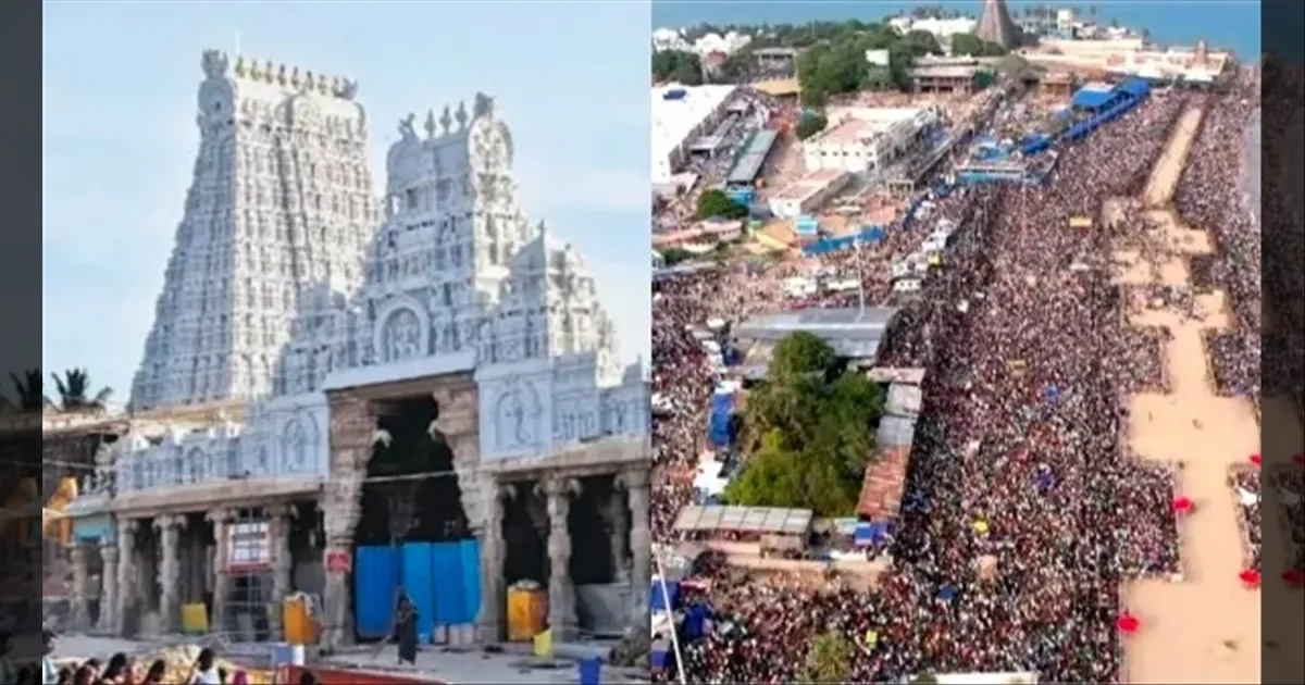 இன்று மாலை கடற்கரையில் சூரசம்ஹாரம்..!! பக்தர்களால் நிரம்பி வழியும் திருச்சந்தூர்..!!