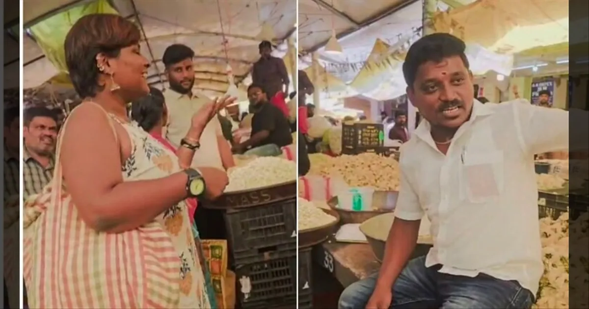 என்ன டிரஸ் இது..?? மோசமாக பேசிய பூ வியாபாரிகள்.. லெஃப்ட் ரைட் வாங்கிய சட்ட மாணவி..!!