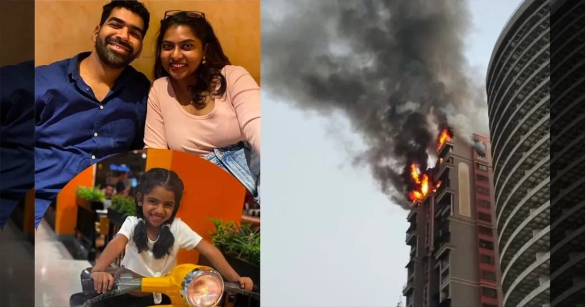தீபாவளி நேரத்தில் நேர்ந்த சோகம்..!! அபார்ட்மெண்டில் பற்றிய தீ..!! 4 பேர் பரிதாப பலி..!!