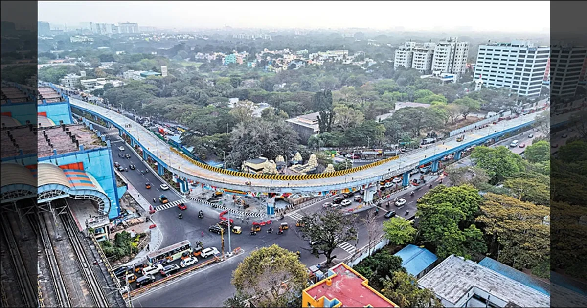 மத்திய கைலாஷ் டிராஃபிக்கிற்கு எண்டு கார்டு! ₹60 கோடி ‘எல்’ வடிவ மேம்பாலத்தை இன்று திறந்து வைக்கிறார் முதல்வர்!