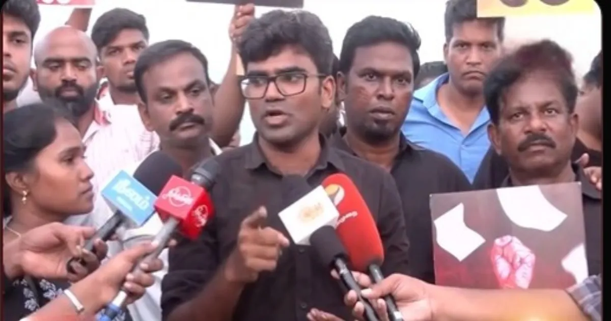 மத்திய அரசுக்கு எதிரான போராட்டத்தில் முதல்வர் விஜய் வர வேண்டாம்! அனிதாவின் சகோதரர் மணிரத்னம் பேட்டி!