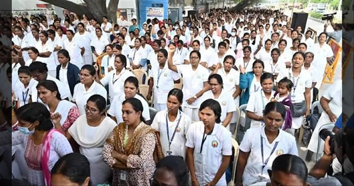 கொரோனாவில் உயிரை பணயம் வைத்த தேவதைகள்... இப்படி ACCUST மாறி நடத்துறீங்க? கொந்தளித்த அதிமுக