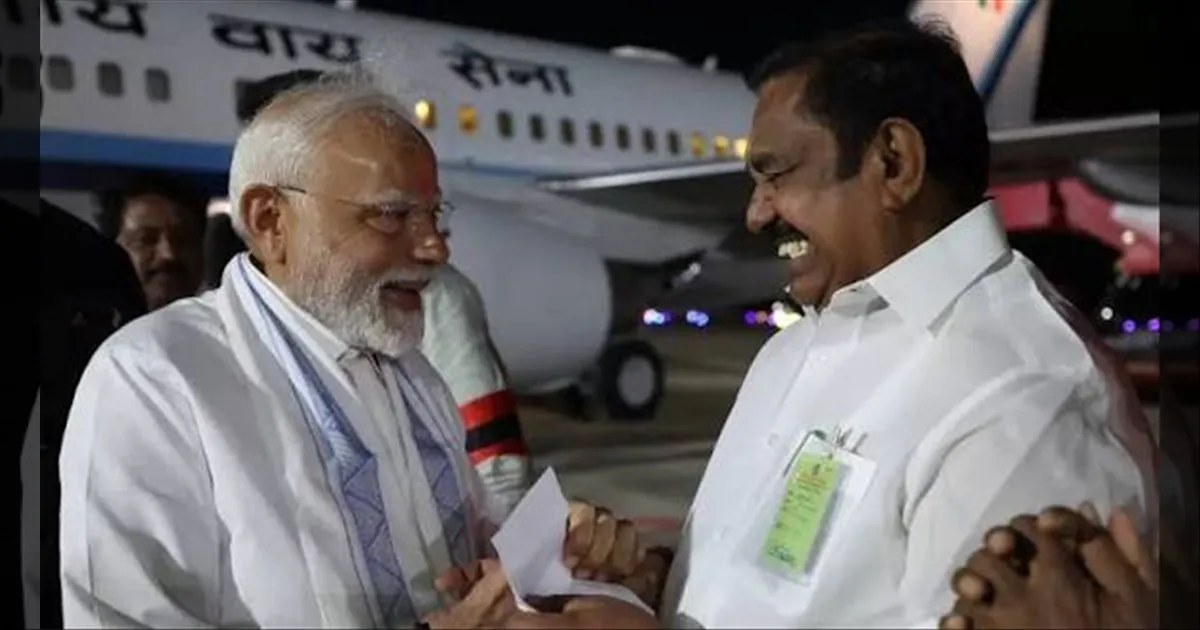 அப்படிலாம் இல்ல... பிரதமருக்கு தமிழ் மீது நிறைய பற்று... வரிந்து கட்டிய EPS..!!