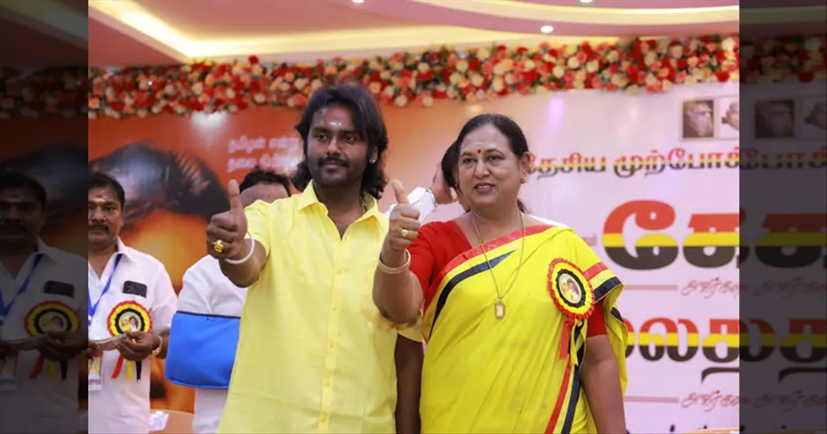 மகனுக்காக களம் இறங்கிய பிரேமலதா..!! விருதுநகரில் சூறாவளி பிரச்சாரம்..!