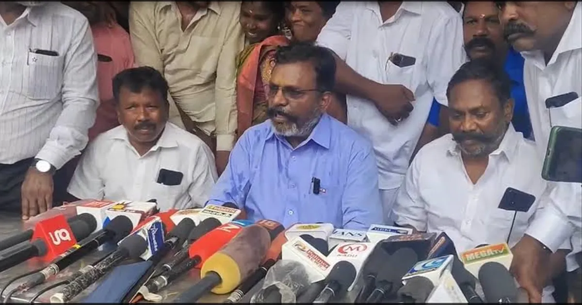 விஜய்க்கு ஆதரவா..? முடிவெடுக்கணும்..!! மறுக்காமல் நகர்ந்த திருமா.! 