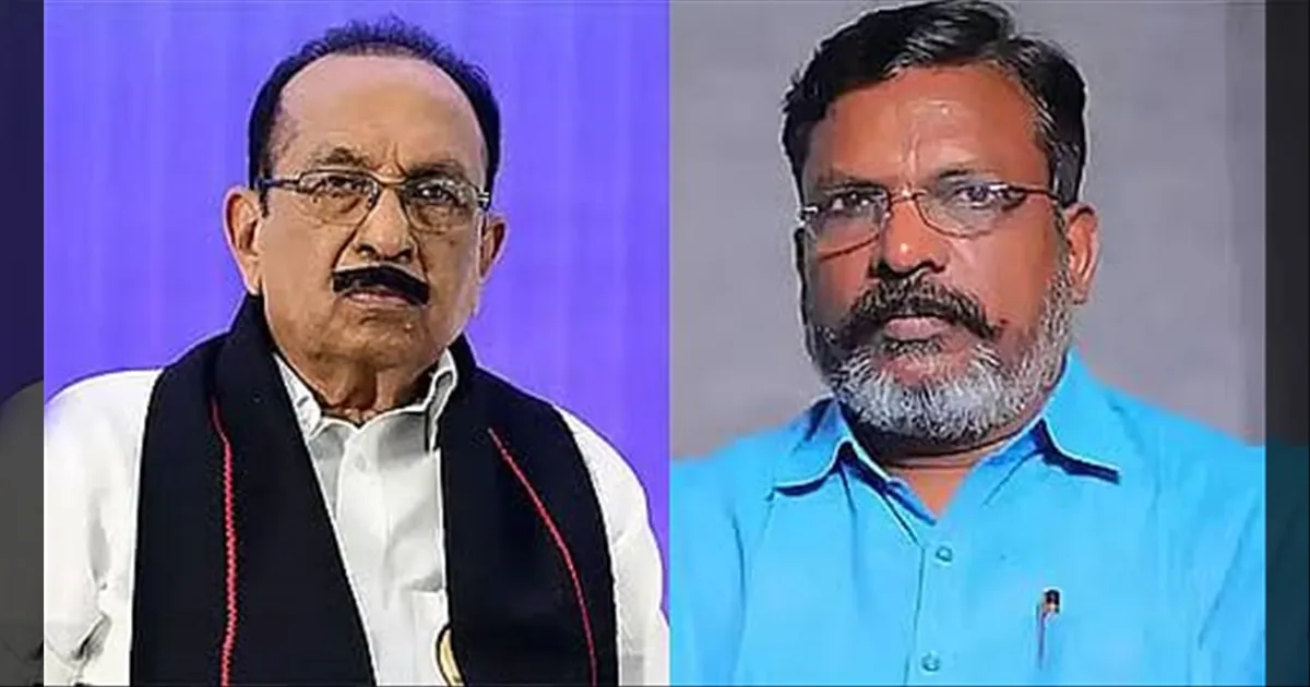 எனக்கு நோபல் பரிசாம்..! வயிற்றெரிச்சல் பேச்சு... வைகோவுக்கு திருமா. பதிலடி..!