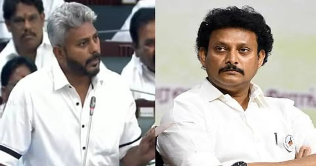 லஞ்சம் கொடுத்தேன்..! பேரவையில் புயலை கிளப்பிய மரிய வில்சன்... அன்பில் மகேஷ் பதிலடி.!!