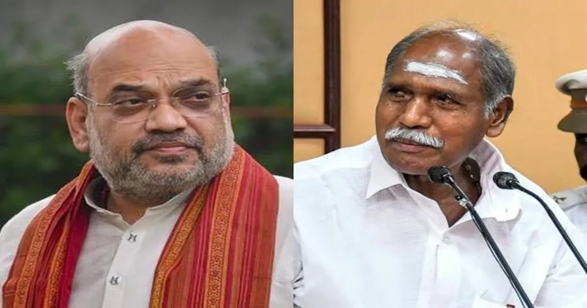 புதுச்சேரி அரசியலில் பரபரப்பு... தமிழகம் வந்த அமித்ஷாவுக்கு திடீர் ஷாக் கொடுத்த புதுவை முதல்வர்...!
