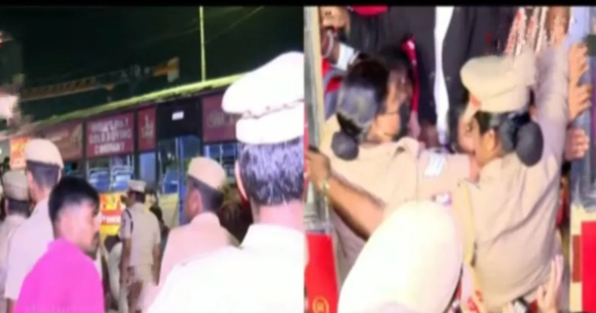 #BREAKING: ரிப்பன் மாளிகையில் பரபரப்பு... தூய்மை பணியாளர்கள் குண்டு கட்டாக கைது! போலீஸ் குவிப்பு!