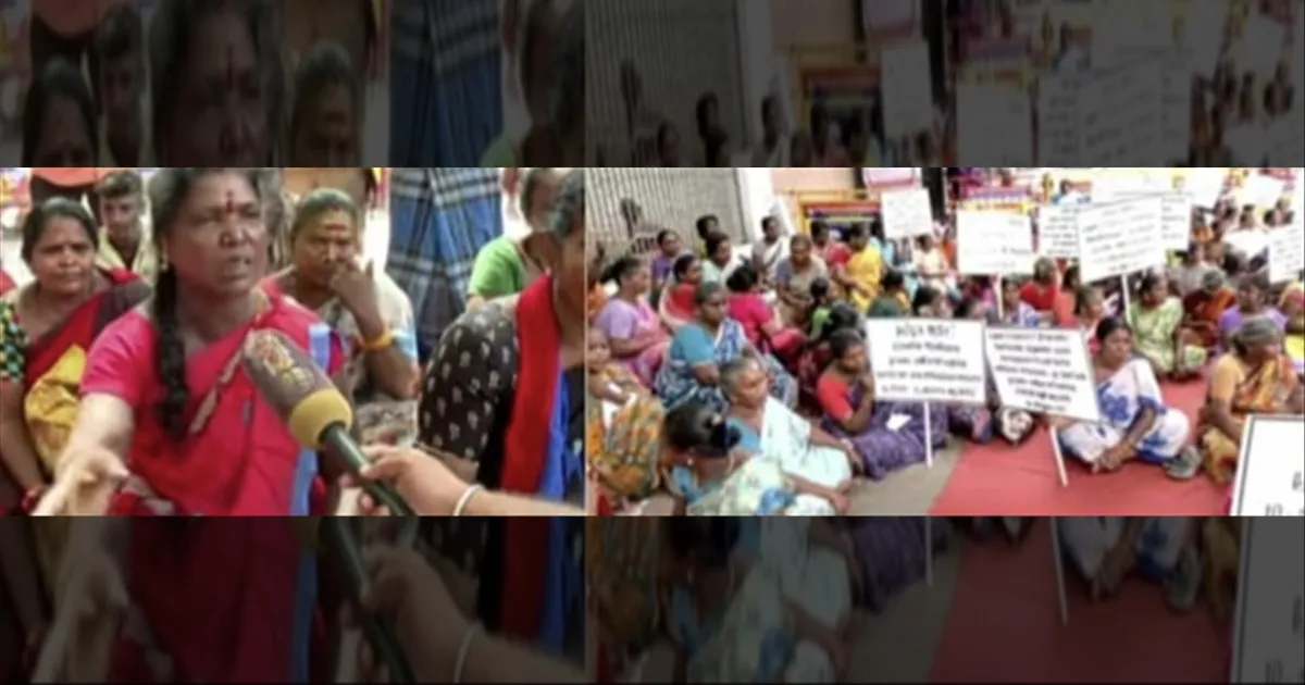 மாடா? மனுஷங்களா? குறை ஊதியம்.. 12 மணி நேர வேலை! போராட்டத்தில் குதித்த மதுரை தூய்மை பணியாளர்கள்..!