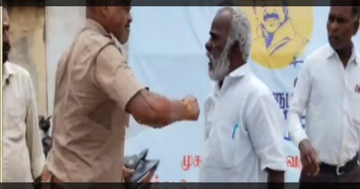 மனு கொடுக்க வந்தவரை நெஞ்சில் குத்திய எஸ்.ஐ! உங்களுடன் ஸ்டாலின் முகாமில் பதற்றம்