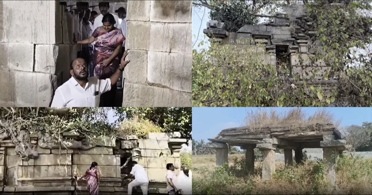 கவனத்தை ஈர்த்த சோழர் கால கோவில்..! ஆலமரத்திற்குள் மறைந்திருந்த அதிசயம்..!