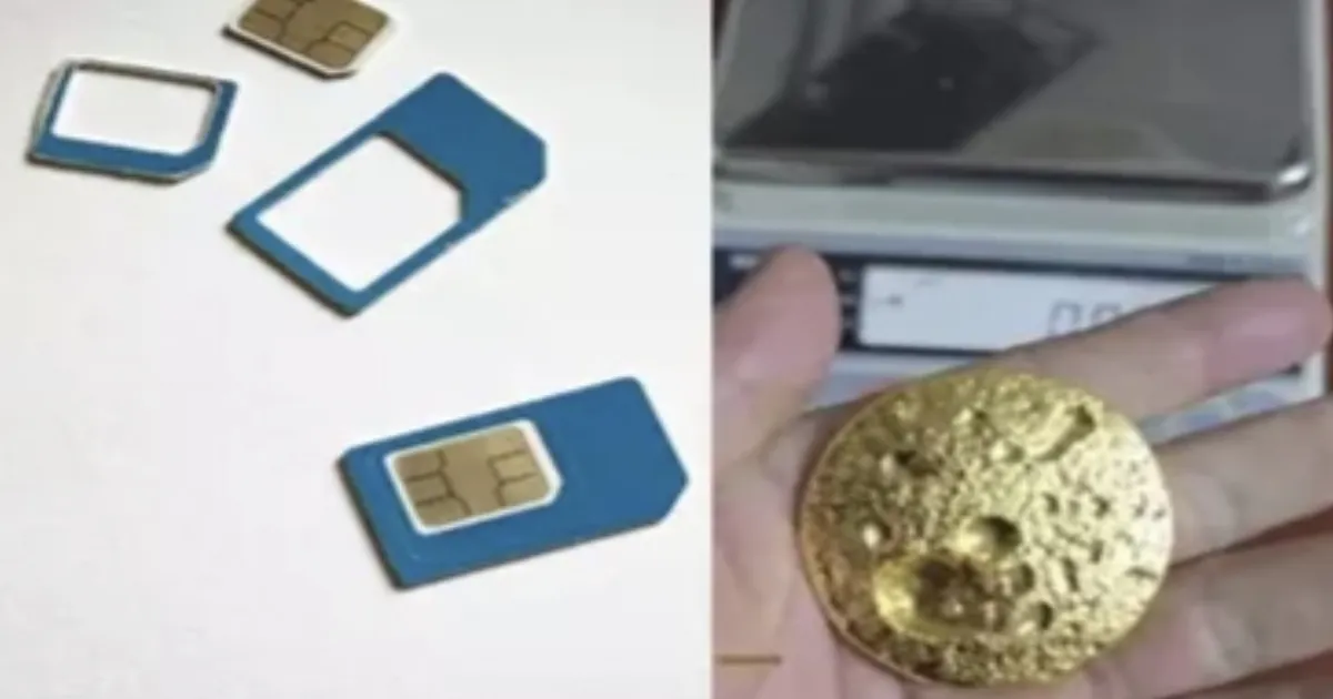 அடேங்கப்பா... சிம் கார்டுகளில் இருந்து 191 கிராம் தங்கம் எடுத்த நபர்... மிரள வைக்கும் சம்பவம்..!