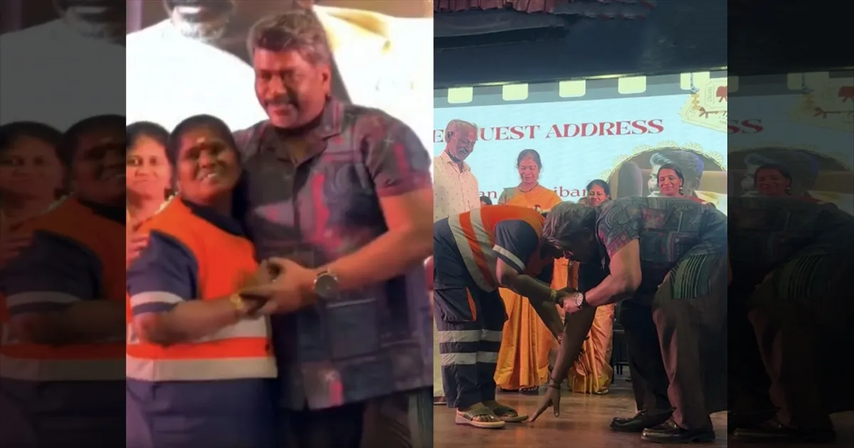 நகையை ஒப்படைத்த தூய்மை பணியாளர்... பாத பூஜை செய்த நடிகர் பார்த்திபன்..! நெகிழவைக்கும் சம்பவம்..!