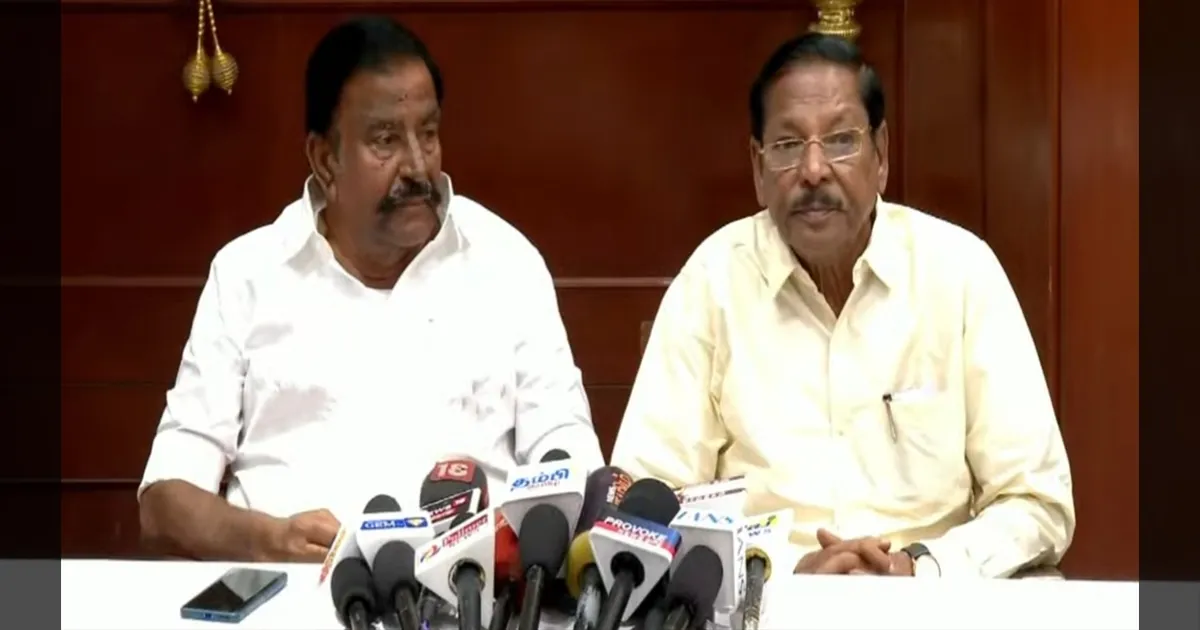 நான் எந்த தப்பும் செய்யல... சட்ட ரீதியா சந்திப்போம்..!! K.N. நேரு, R.S. பாரதி பிரஸ்மீட்..!!