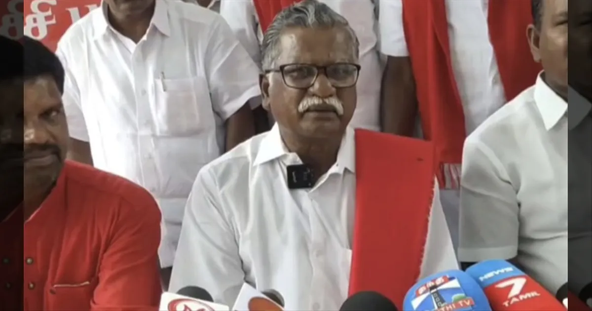 கொள்கை, கத்திரிக்காய் ஒன்னும் இல்ல... தவெக தொப்புள் கொடி அறுக்காத குழந்தை..! சிபிஐ முத்தரசன் விமர்சனம்..!!