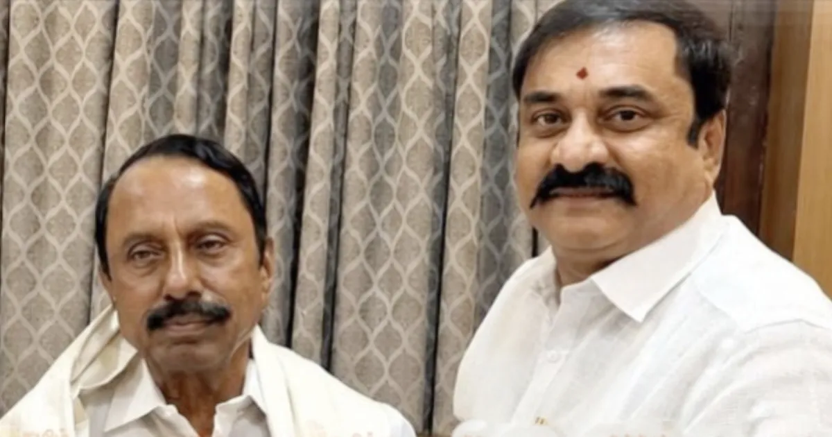 அடுத்த விக்கெட்..! அதிமுகவின் R.K. நகர் ராஜேஷ் தவெகவில் ஐக்கியம்..! செங்கோட்டையனிடம் வாழ்த்து.!