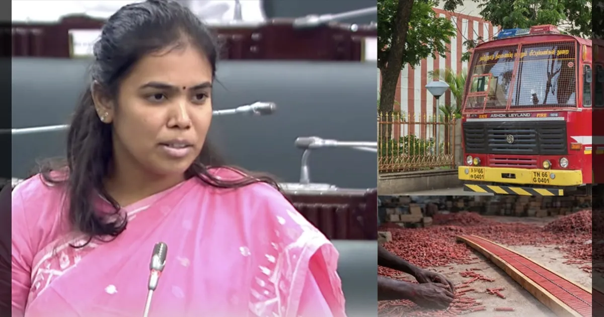 பட்டாசு தொழிற்சாலைகளுக்கு ஆன்லைன் உரிமம் ... பேரவையில் அமைச்சர் கீர்த்தனா அறிவிப்பு.!