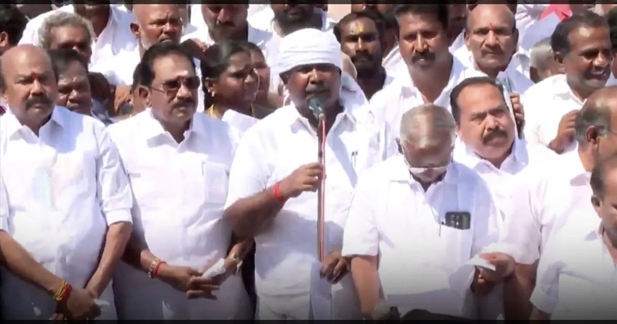 ஜல்லிக்கட்டு பேச்சால் சர்ச்சையில் சிக்கிய தவெக MLA..! போராட்டத்தில் களமிறங்கிய அதிமுக..!!