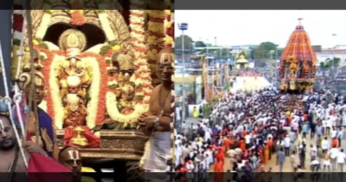 ஏழுமலையானே... கோவிந்தா.! திருப்பதியில் தேரோட்டம்.. உணர்ச்சி பெருக்கில் பக்தர்கள்..!!