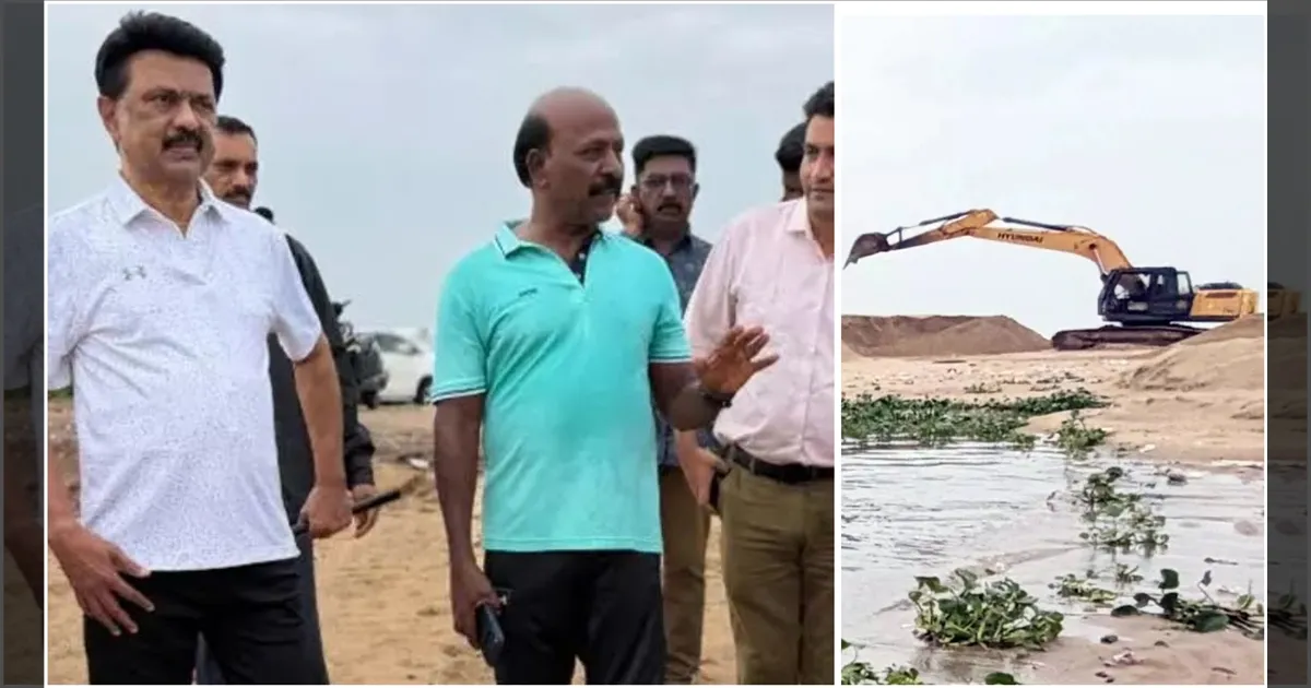 வேலைய கச்சிதமா முடிங்க... களத்தில் இறங்கிய முதல்வர்... அடையாறு முகத்துவாரத்தில் அதிரடி ஆய்வு...!