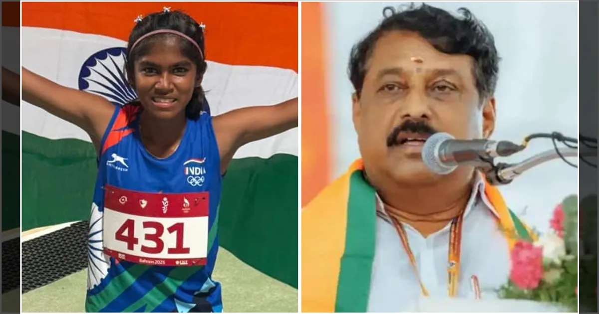 ஆசிய ஓட்டப்பந்தய போட்டியில் அசத்திய தமிழக வீராங்கனை... வாழ்த்துக்களை அள்ளித் தெளித்த நயினார்..!