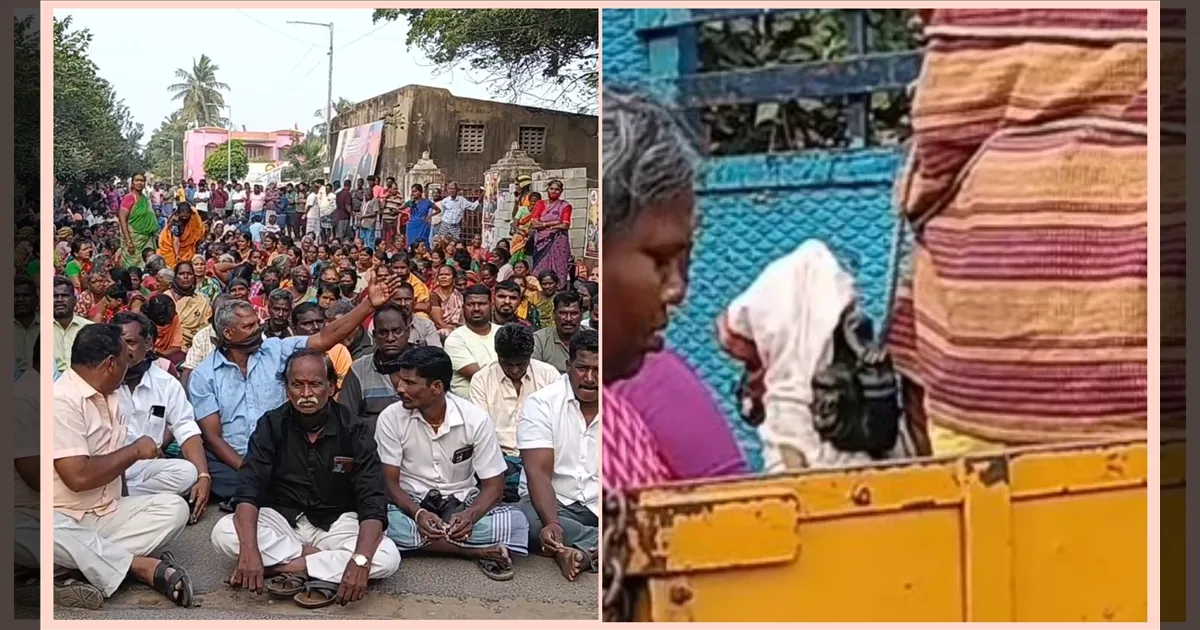 பயமா இருக்கு... காளி சிலை வைத்து மாந்திரீகம்... போராட்டத்தில் குதித்த மீனவ மக்கள்...!