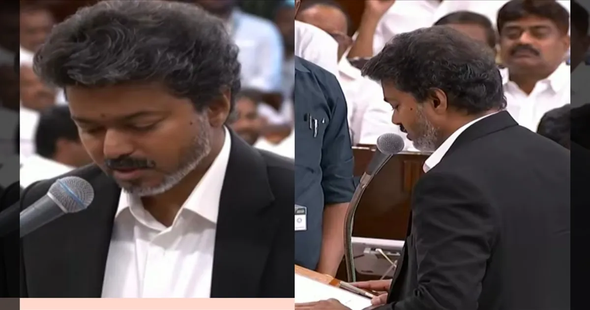 #BREAKING: பெரம்பூர் தொகுதியின் MLA- வாக முதல்வர் விஜய் பதவியேற்பு..! சட்டப்பேரவையில் உறுதிமொழி..! 