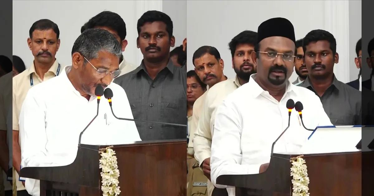 விஜய் கேபினெட்டில் புதிய சக்திகள்..! விசிக, IUMLக்கு இலாகா ஒதுக்கீடு..!!