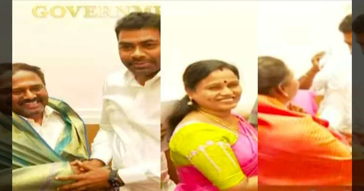 கரையும் அதிமுக கோட்டை... விஜய் பக்கம் சாயும் எம்எல்ஏக்கள்..! பொன்னாடை போர்த்தி வரவேற்ற ஆதவ் அர்ஜுனா..!