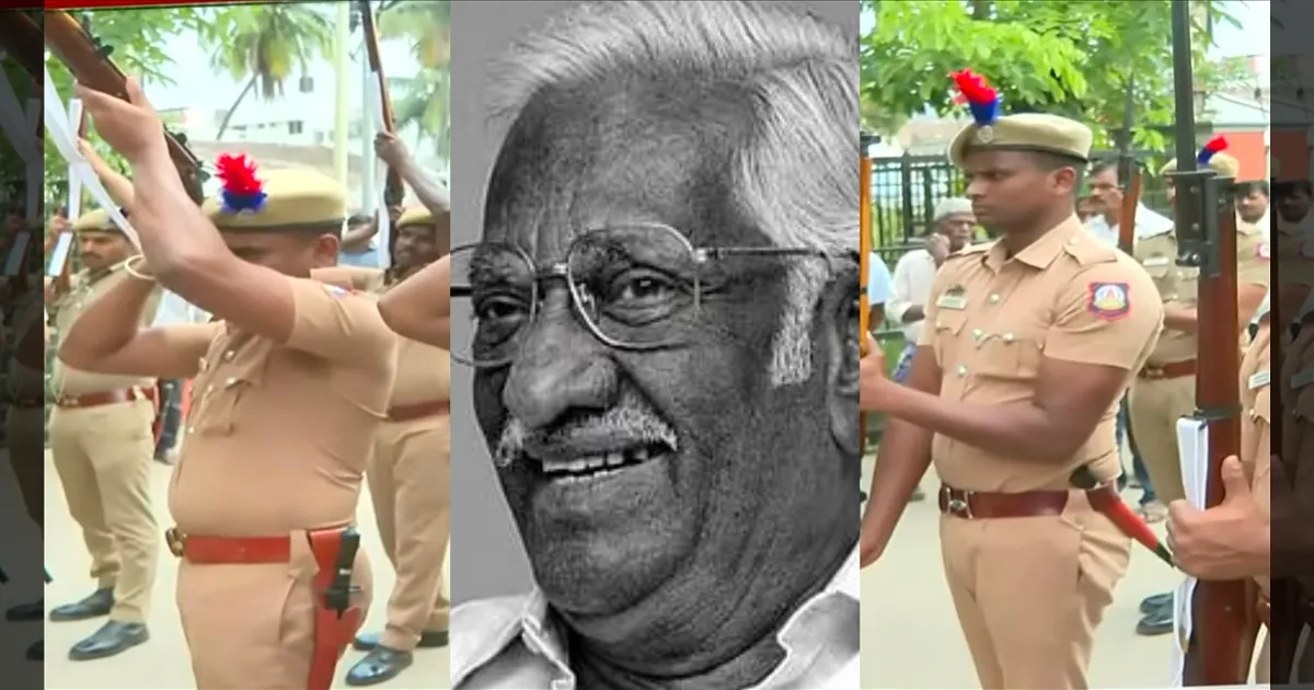 கவிஞர் புவியரசுக்கு அரசு மரியாதை..! கண்ணீருடன் விடை கொடுத்த தமிழகம்!