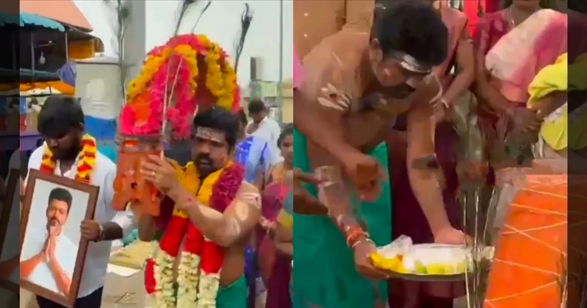 விஜய் CM ஆகிட்டாரு..! திருப்போரூர் முருகன் கோவிலில் காவடி எடுத்து நேர்த்திக்கடன் செலுத்திய ராயபுரம் MLA தாமு..!