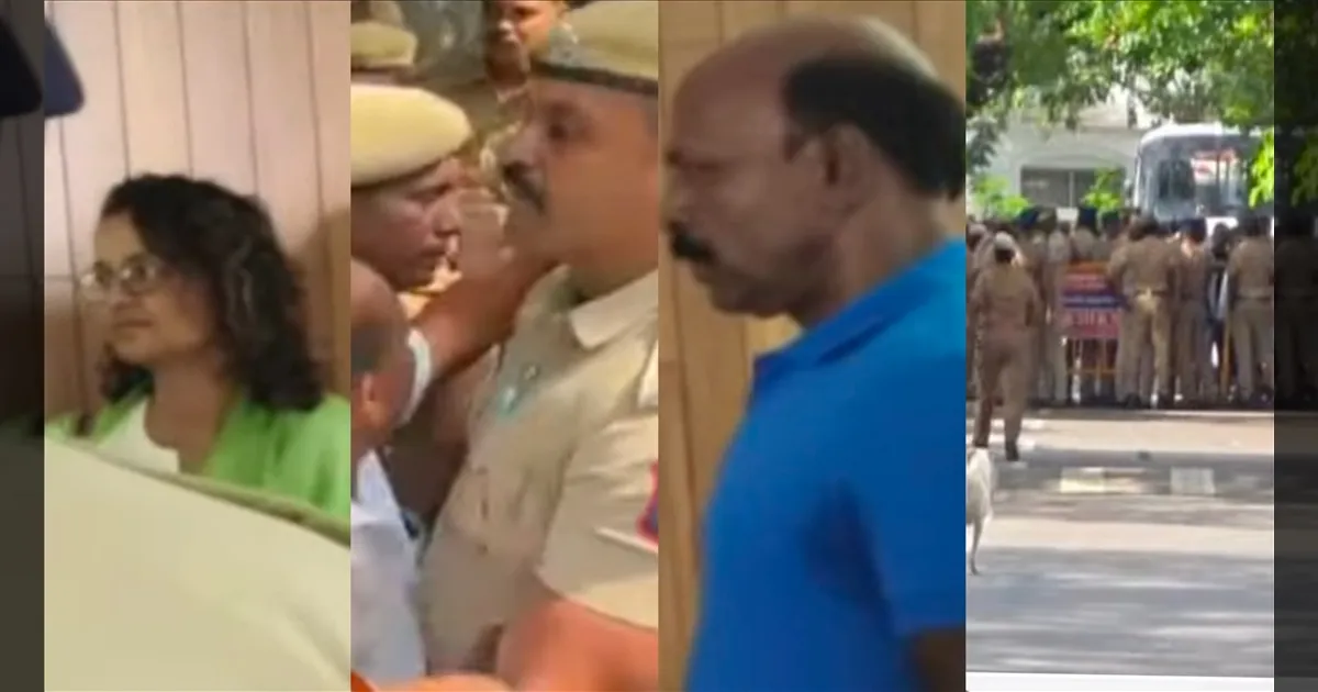உதயநிதி கைது..? கொதிக்கும் திமுக… நீலாங்கரை வீட்டில் போலீஸ் குவிப்பு..!!