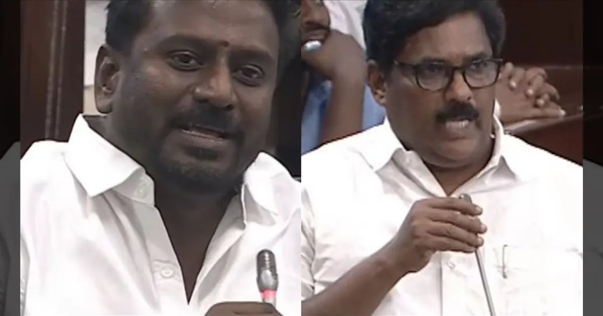 உதயநிதி சங்க தமிழா பேசுறாரு.? மரிய வில்சனை கிண்டலடித்த MLA..! வெளுத்துவிட்ட ராஜ்மோகன்.!!