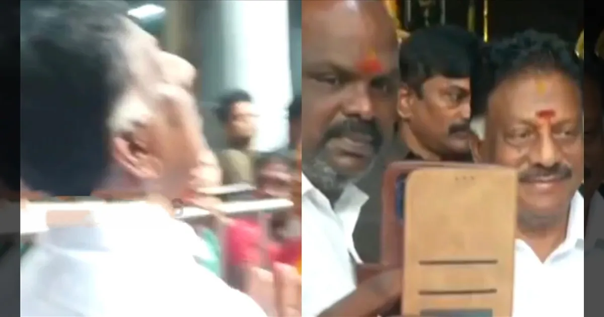 புரட்டாசி முதல் சனிக்கிழமை.. திருவல்லிப்கேணி பார்த்தசாரதி கோவிலில் OPS வழிபாடு.!!