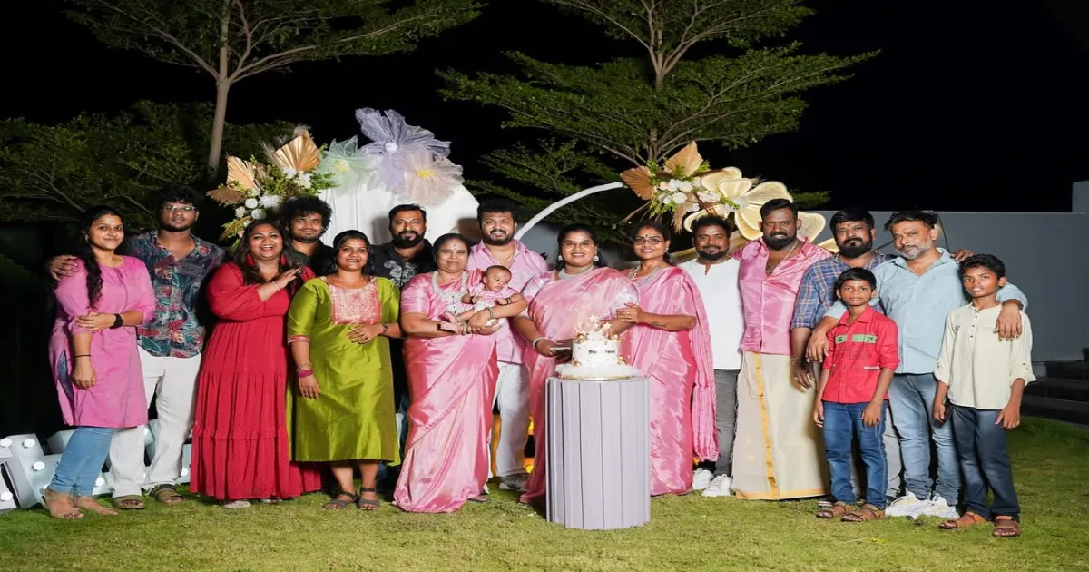 Robo shankar Grandson 100 days celebration photos 